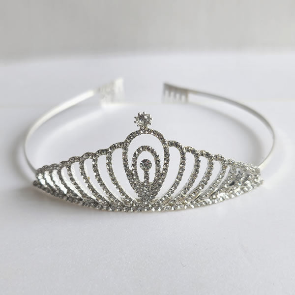 Silver Metal Tiara - S104