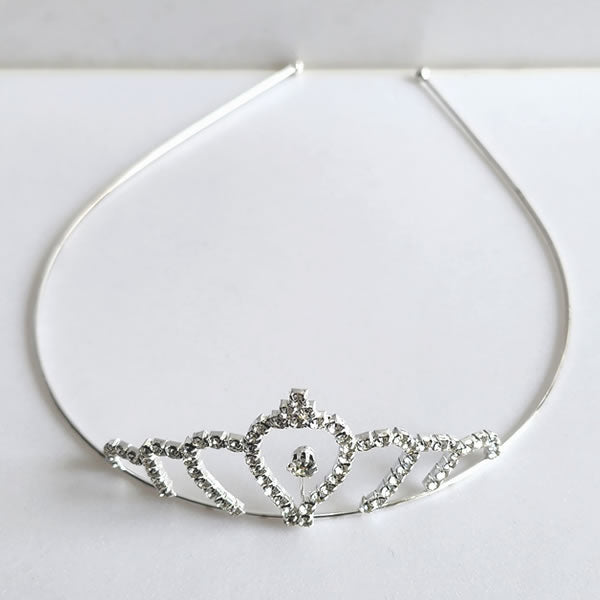 Silver Metal Tiara - S107