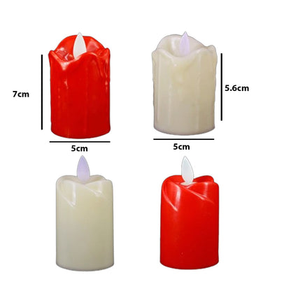 LED Plastic Simulated Flameless Candle