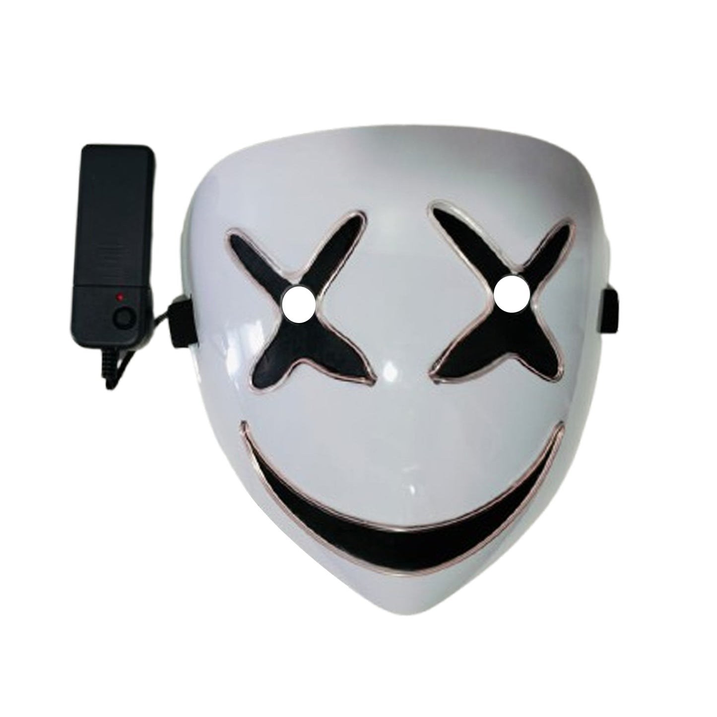 LED White  Light up Mask