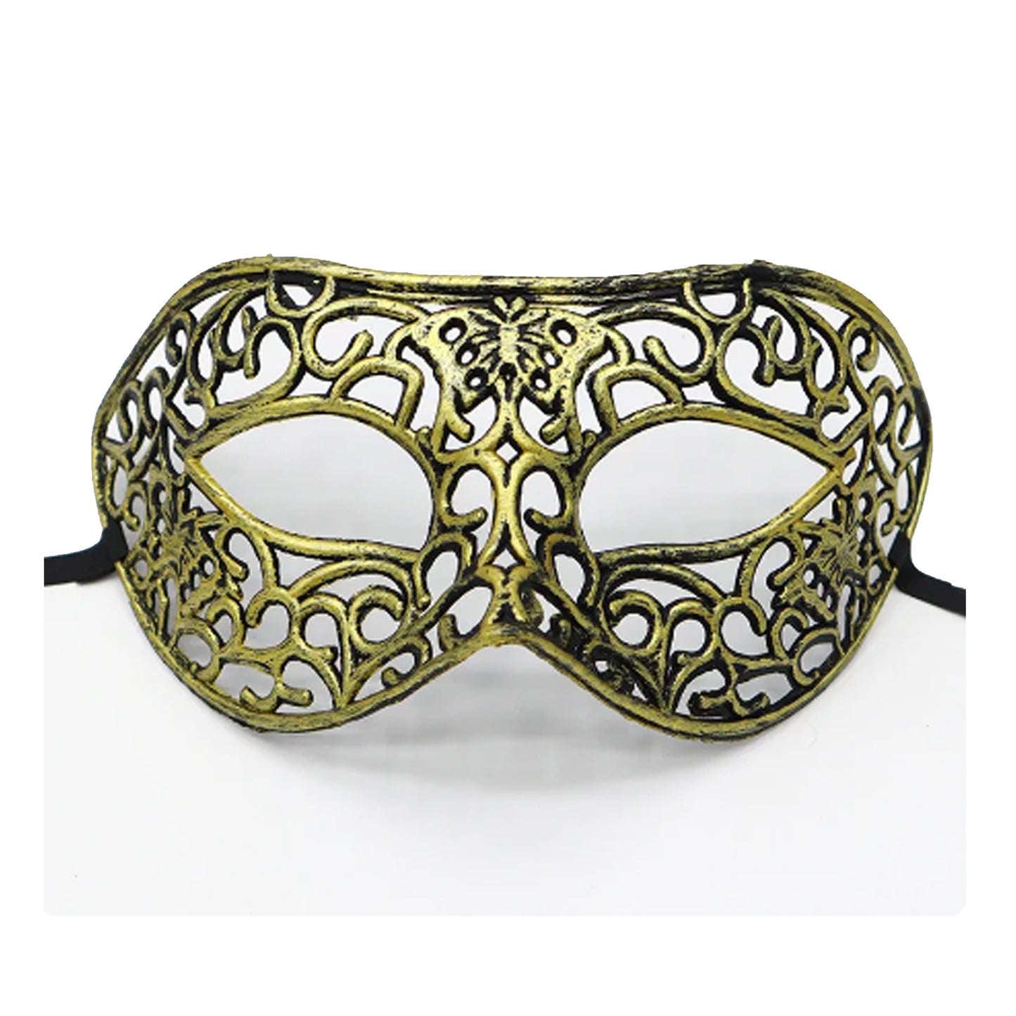 Unisex Retro Half Face Mask Gold