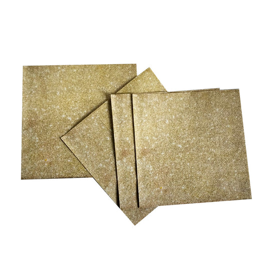 Gold Glitter Design Paper Napkins