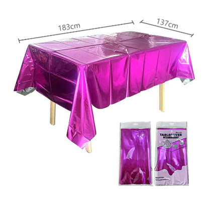 Metallic Plastic Table Covers