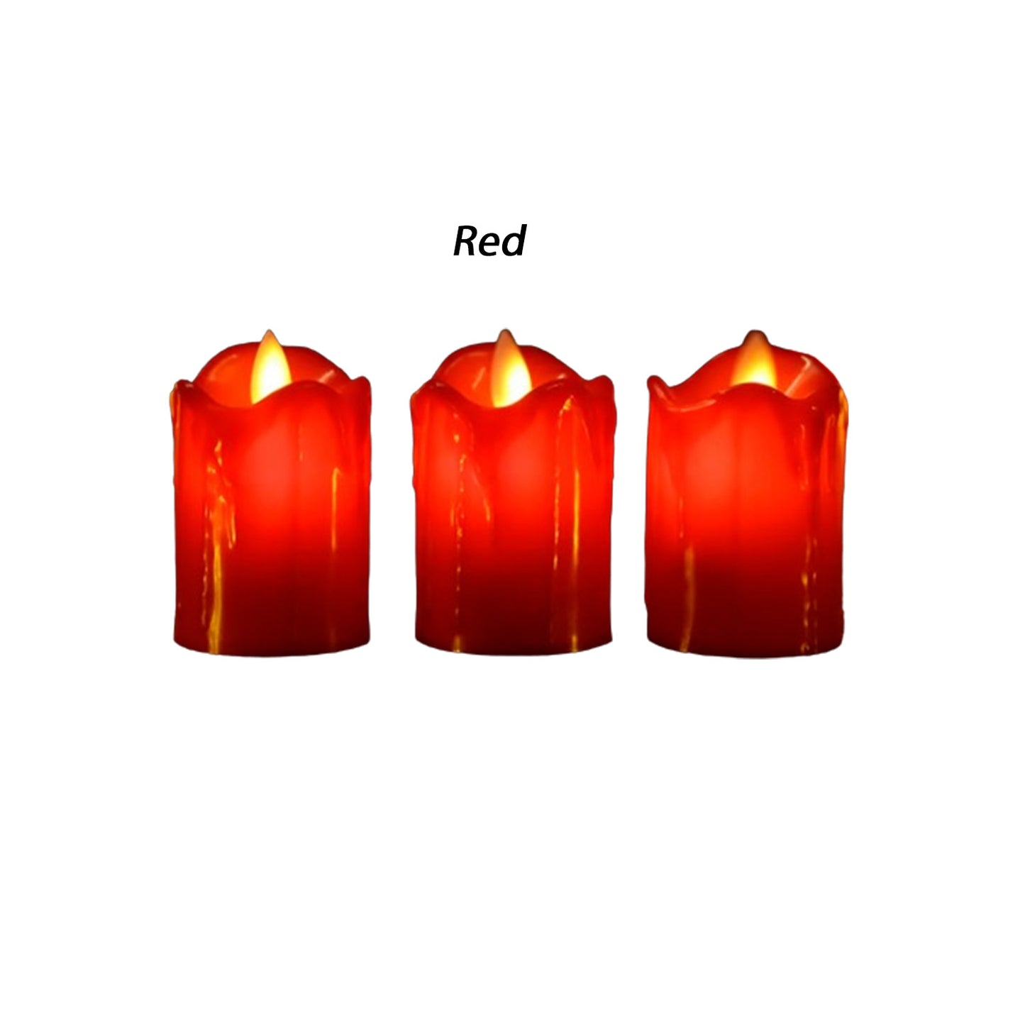 LED Plastic Simulated Flameless Candle