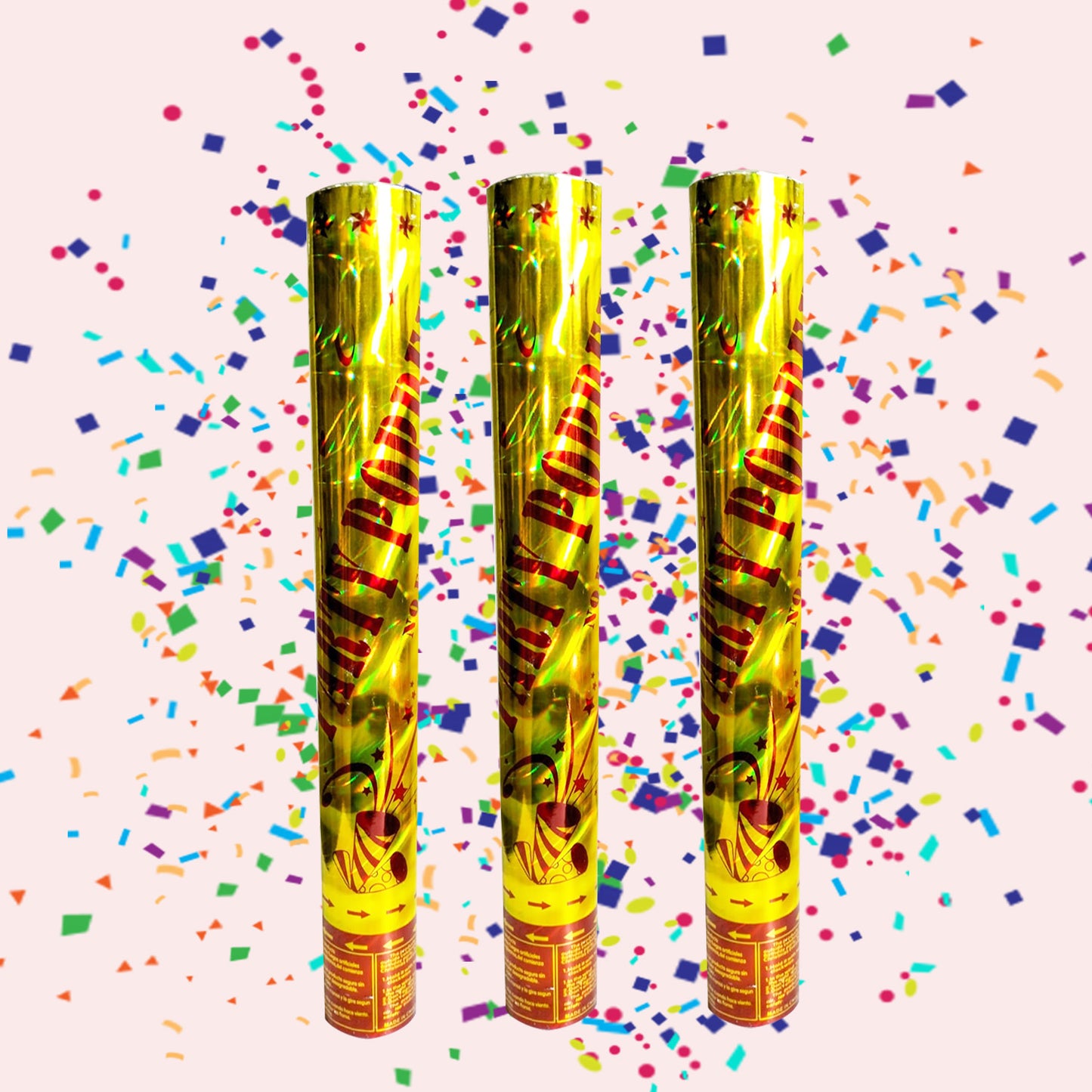 Party Popper (Multi Color Confetti Popper) 40cm Twist