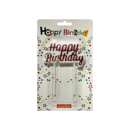 Happy Birthday Letters Cake Candle