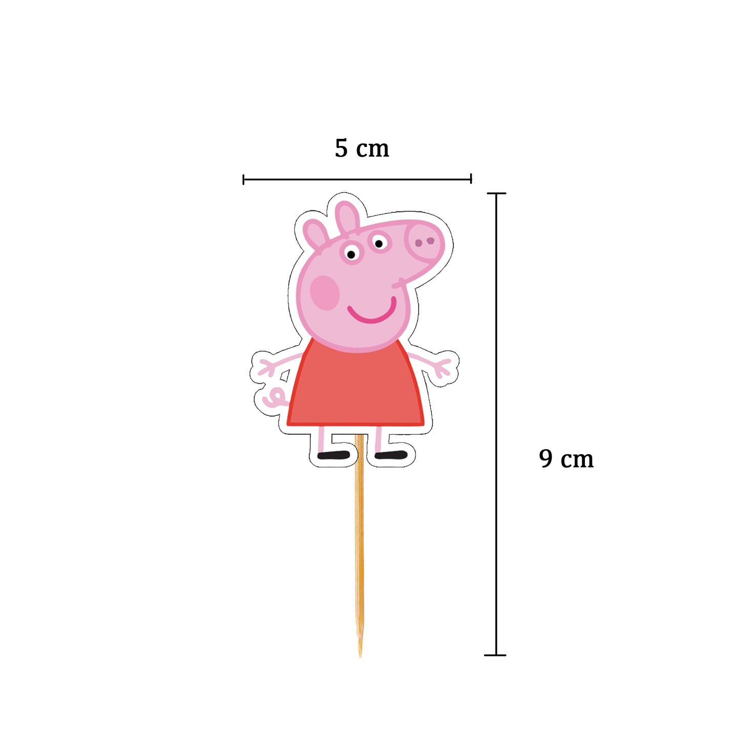 Peppa Pig Cup Cake Topper