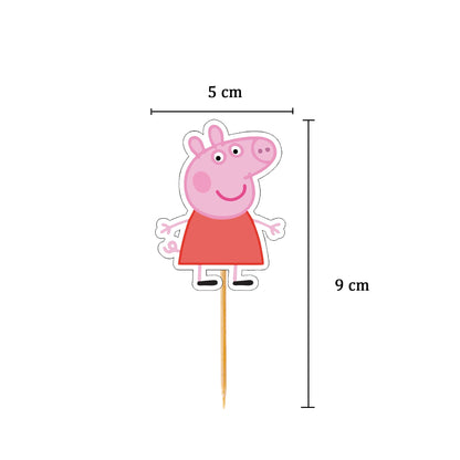 Peppa Pig Cup Cake Topper