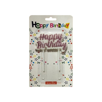 Happy Birthday Letters Cake Candle