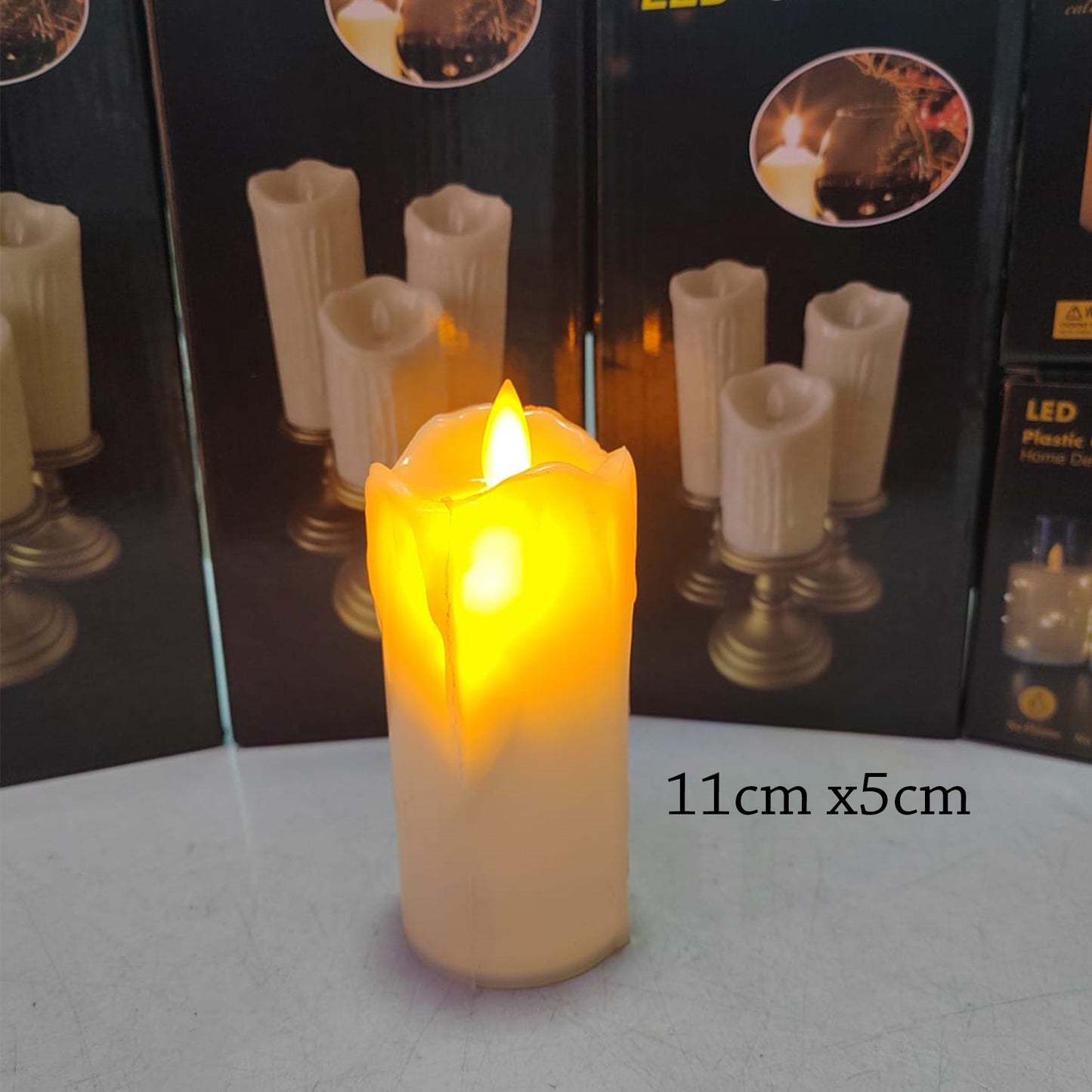 LED Medium Candle 11cm x 5cm