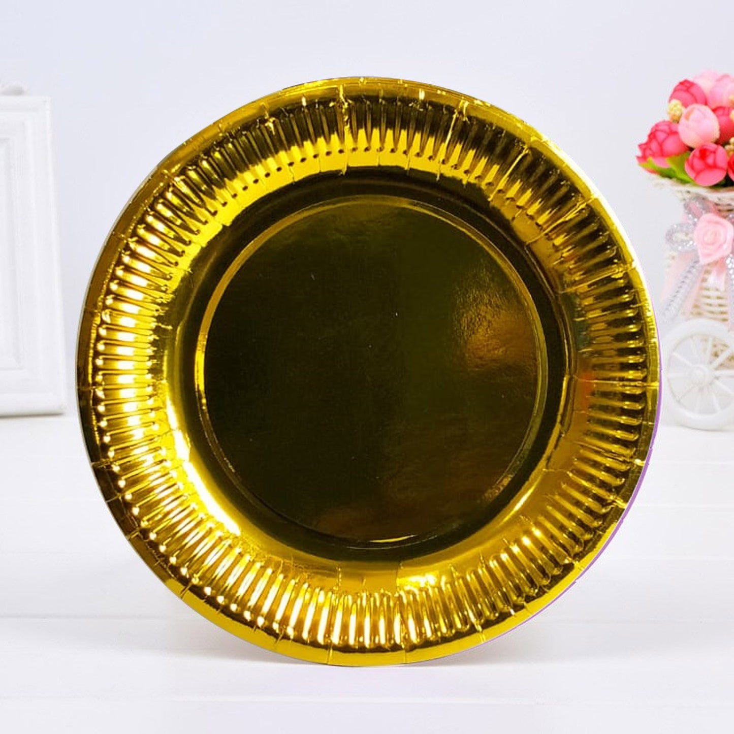 Gold Metallic Paper Plate