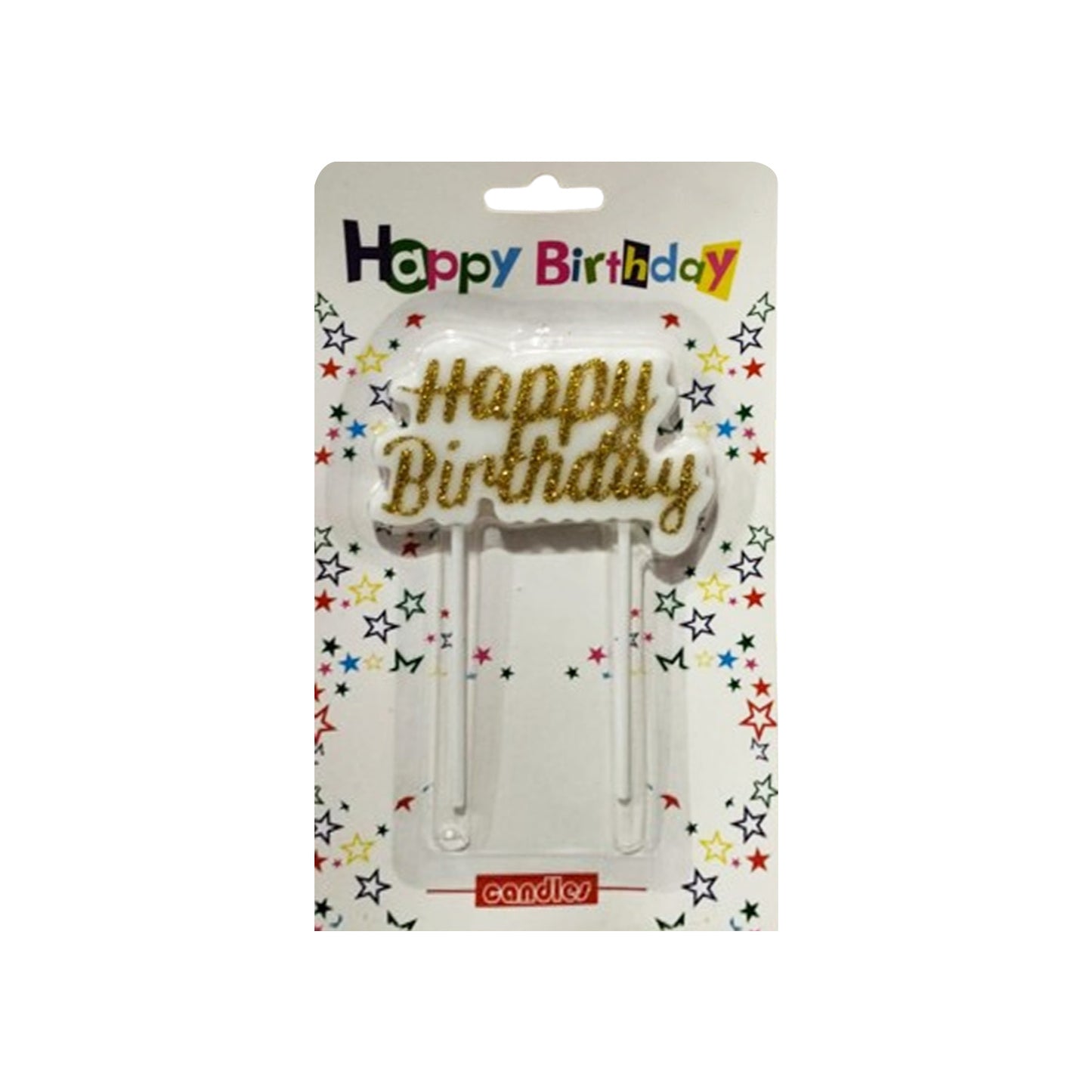 Happy Birthday Letters Cake Candle