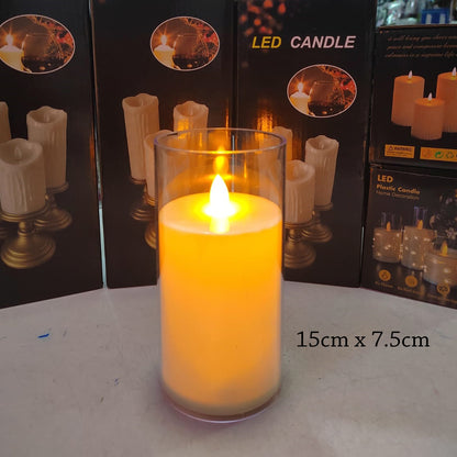 15cm x  7.5cm LED Candle