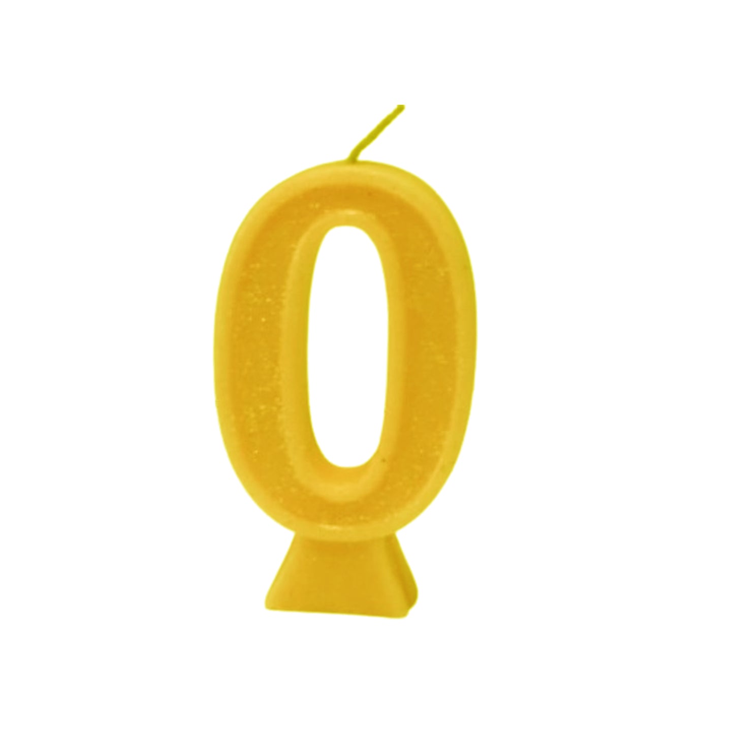 Yellow Number Candle