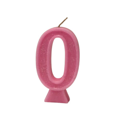 Pink Number Candle