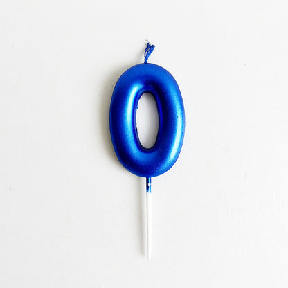 Blue Number Candles