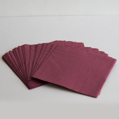 Light Maroon Paper Napkins