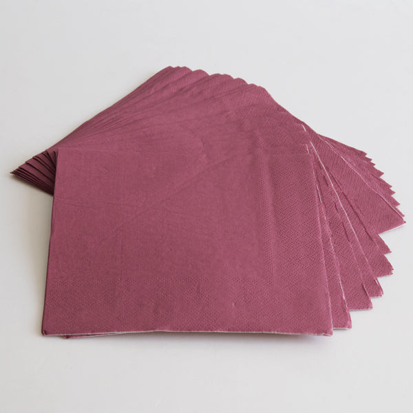 Light Maroon Paper Napkins