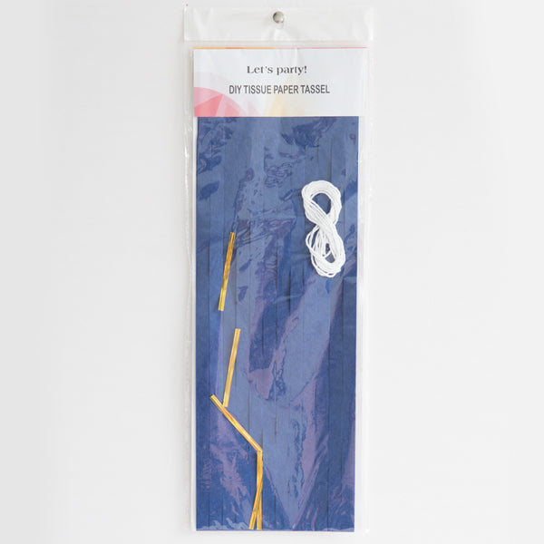 Dark Blue Paper Tassel