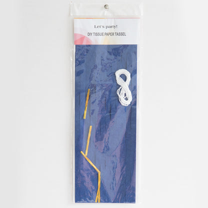 Dark Blue Paper Tassel