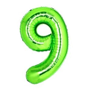 Foil Number Balloon Light Green 40"