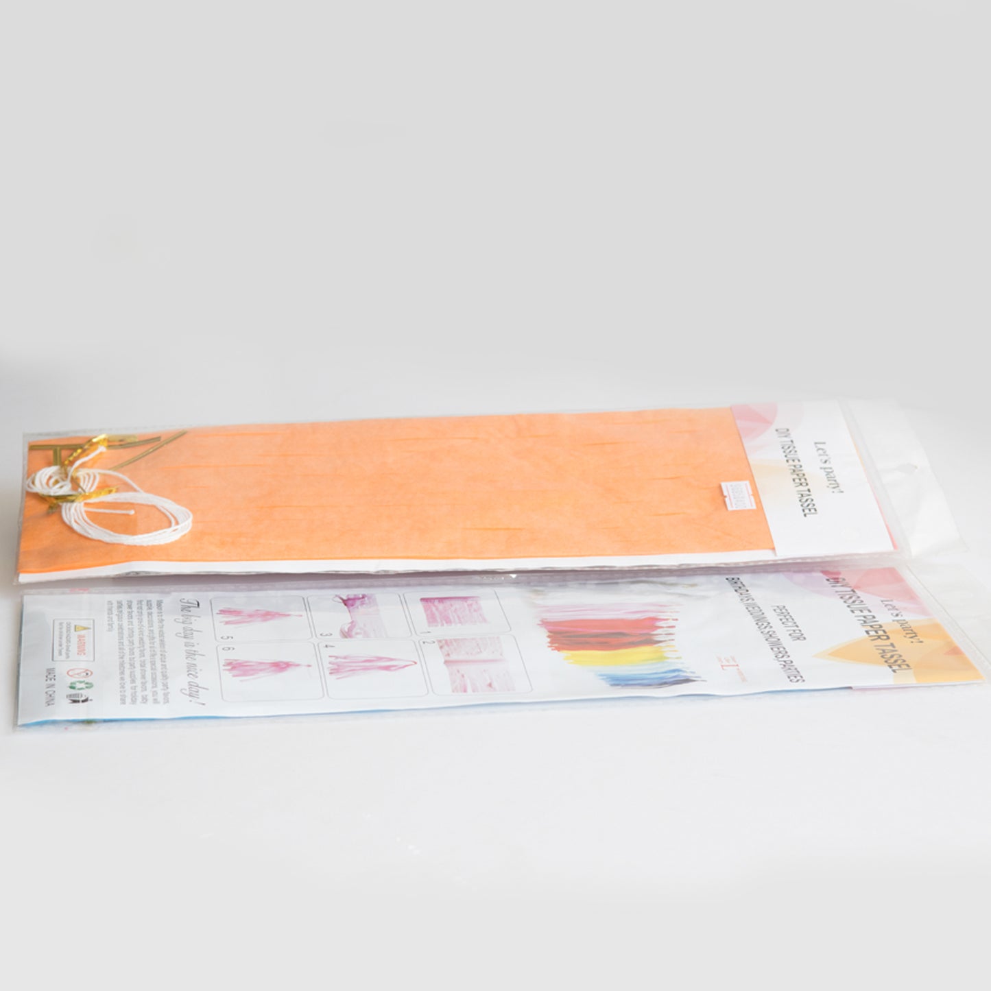 Light Orange Paper Tassel