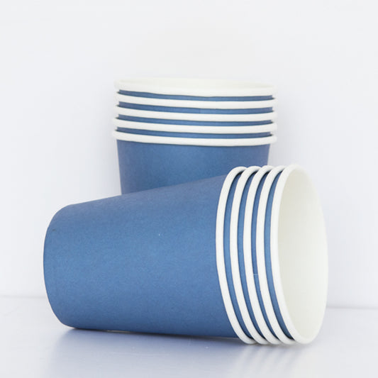 Dark Blue Paper Cups