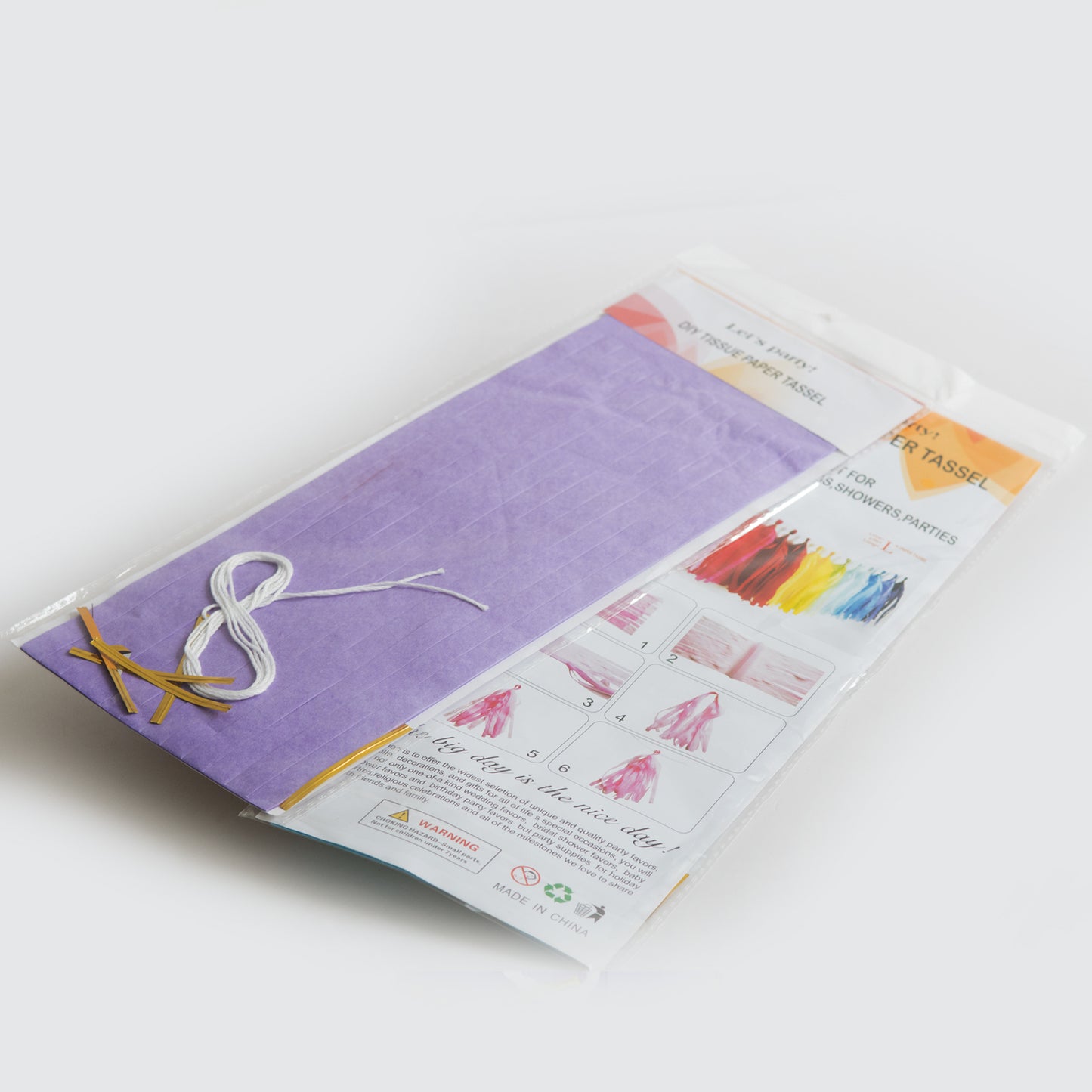 Purple Paper Tassel
