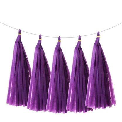 Dark Purple Paper Tassel
