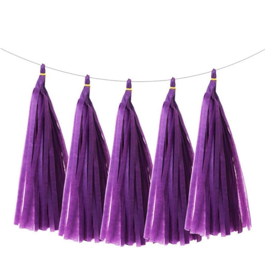 Dark Purple Paper Tassel