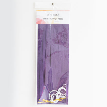 Dark Purple Paper Tassel