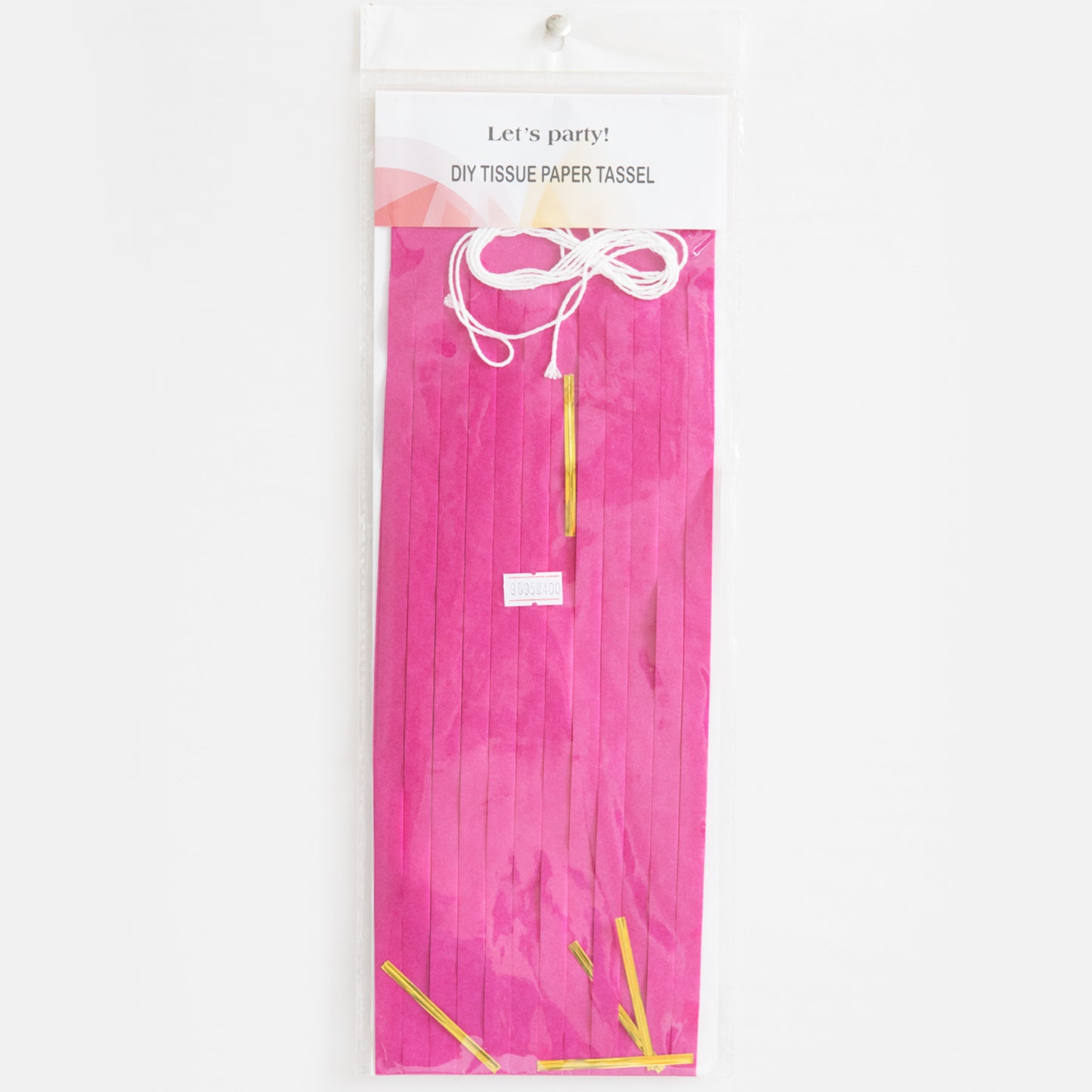 Hot Pink Paper Tassel