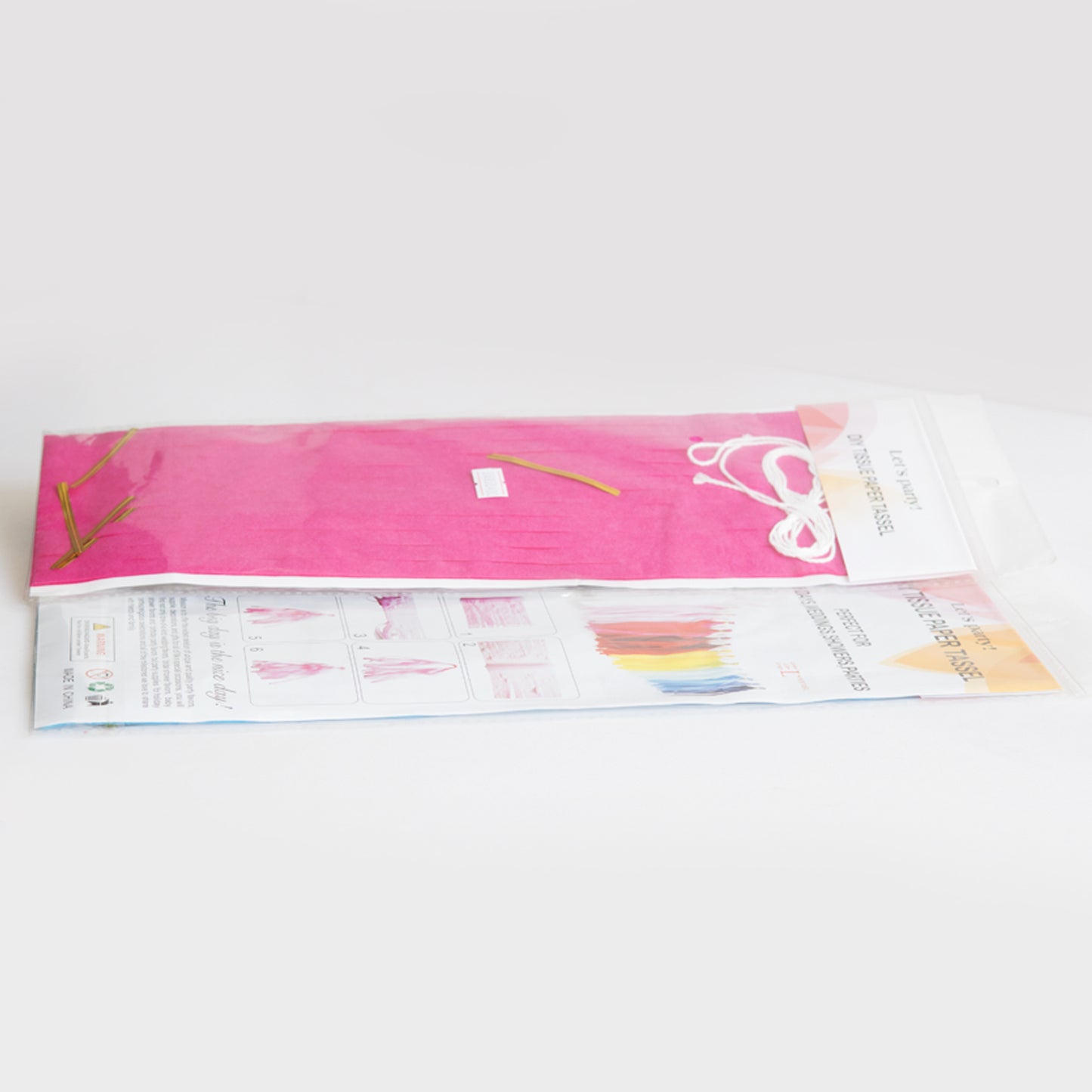 Hot Pink Paper Tassel