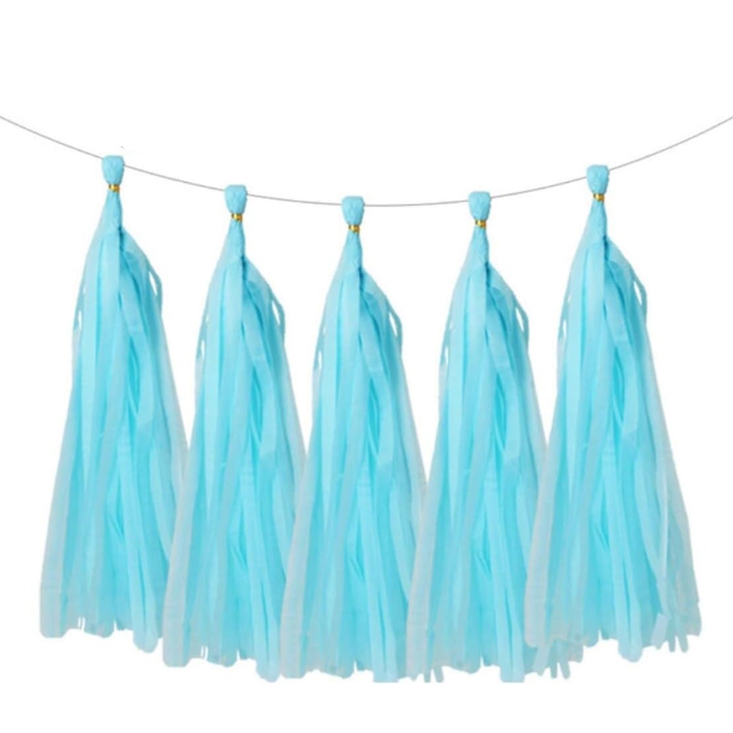 Light Blue Paper Tassel