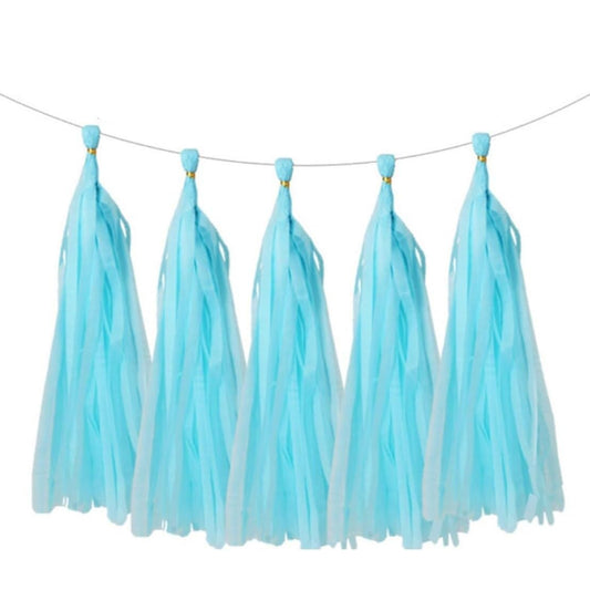 Light Blue Paper Tassel