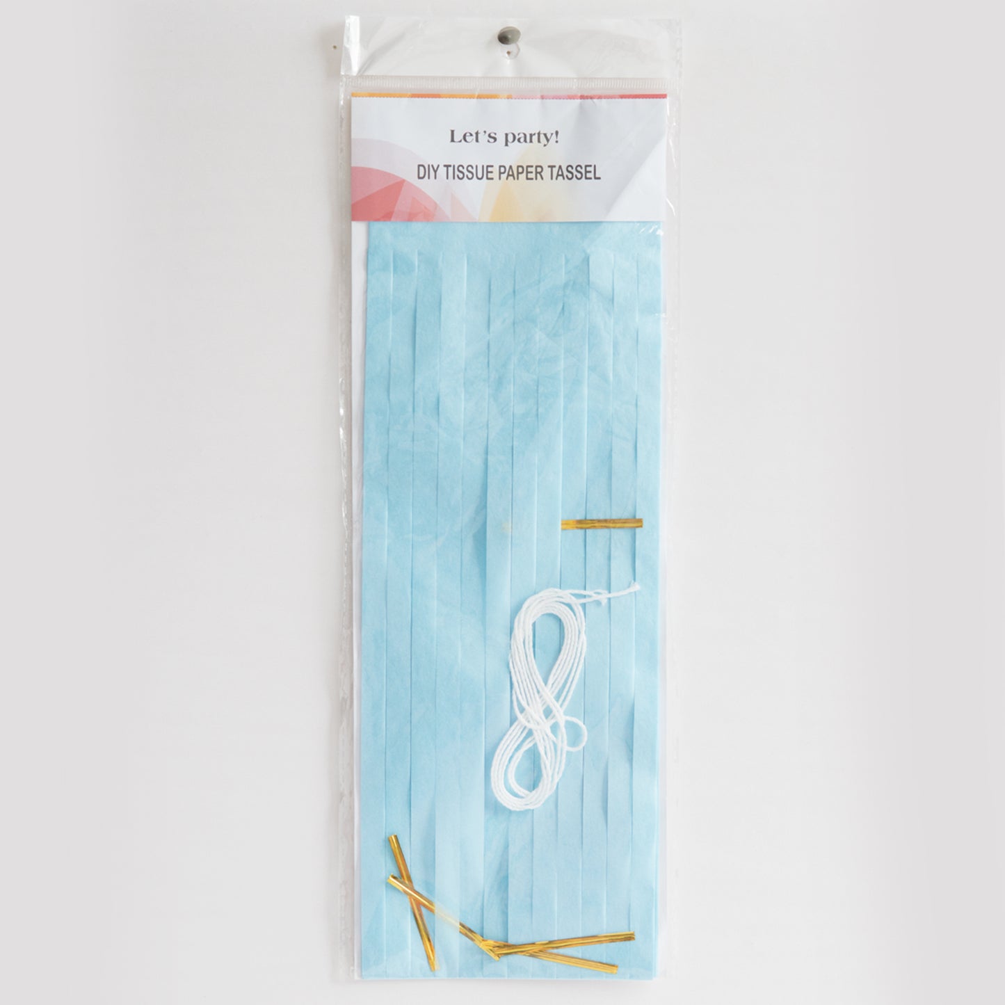 Light Blue Paper Tassel