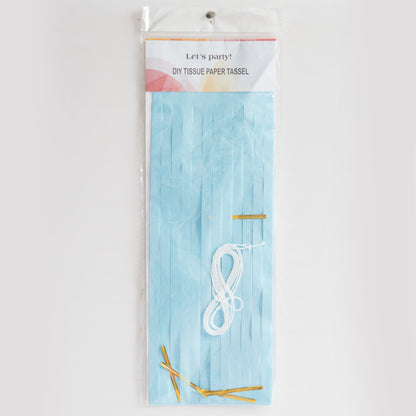 Light Blue Paper Tassel