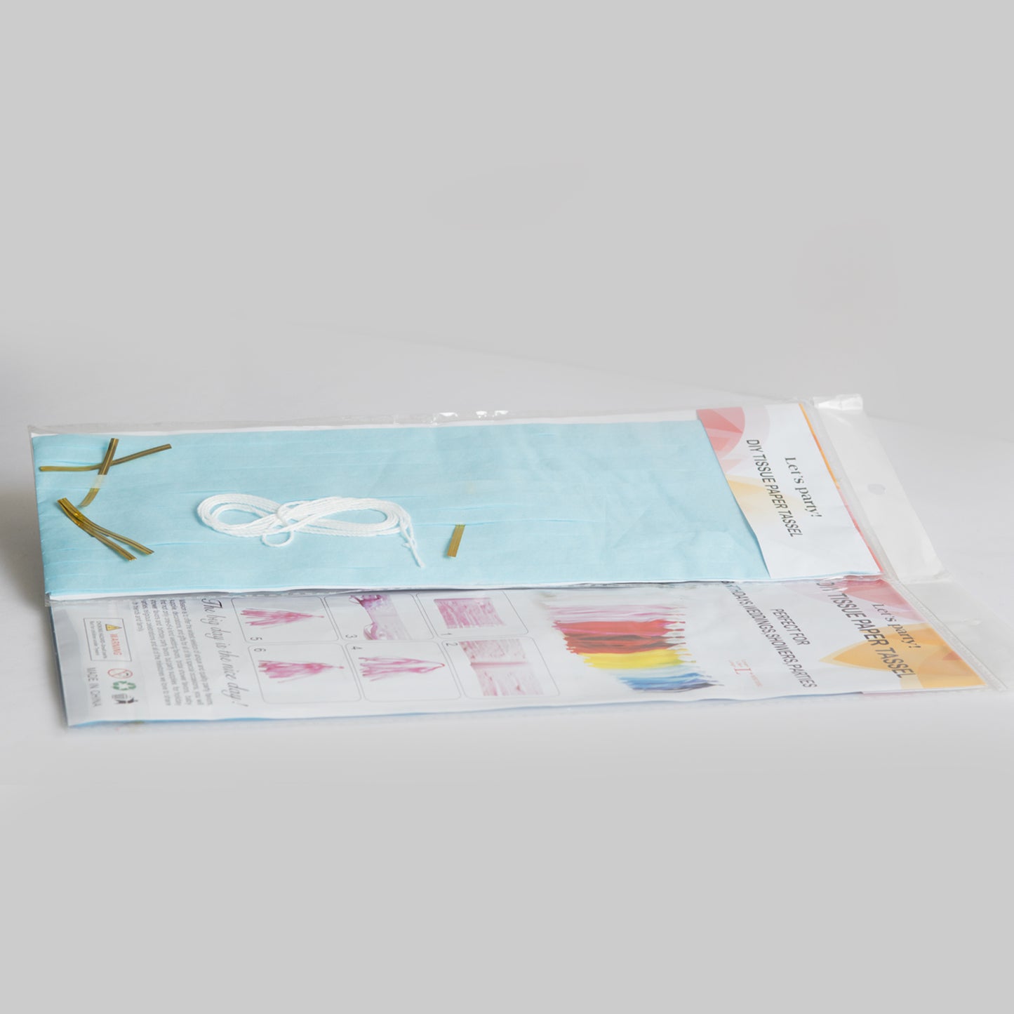 Light Blue Paper Tassel