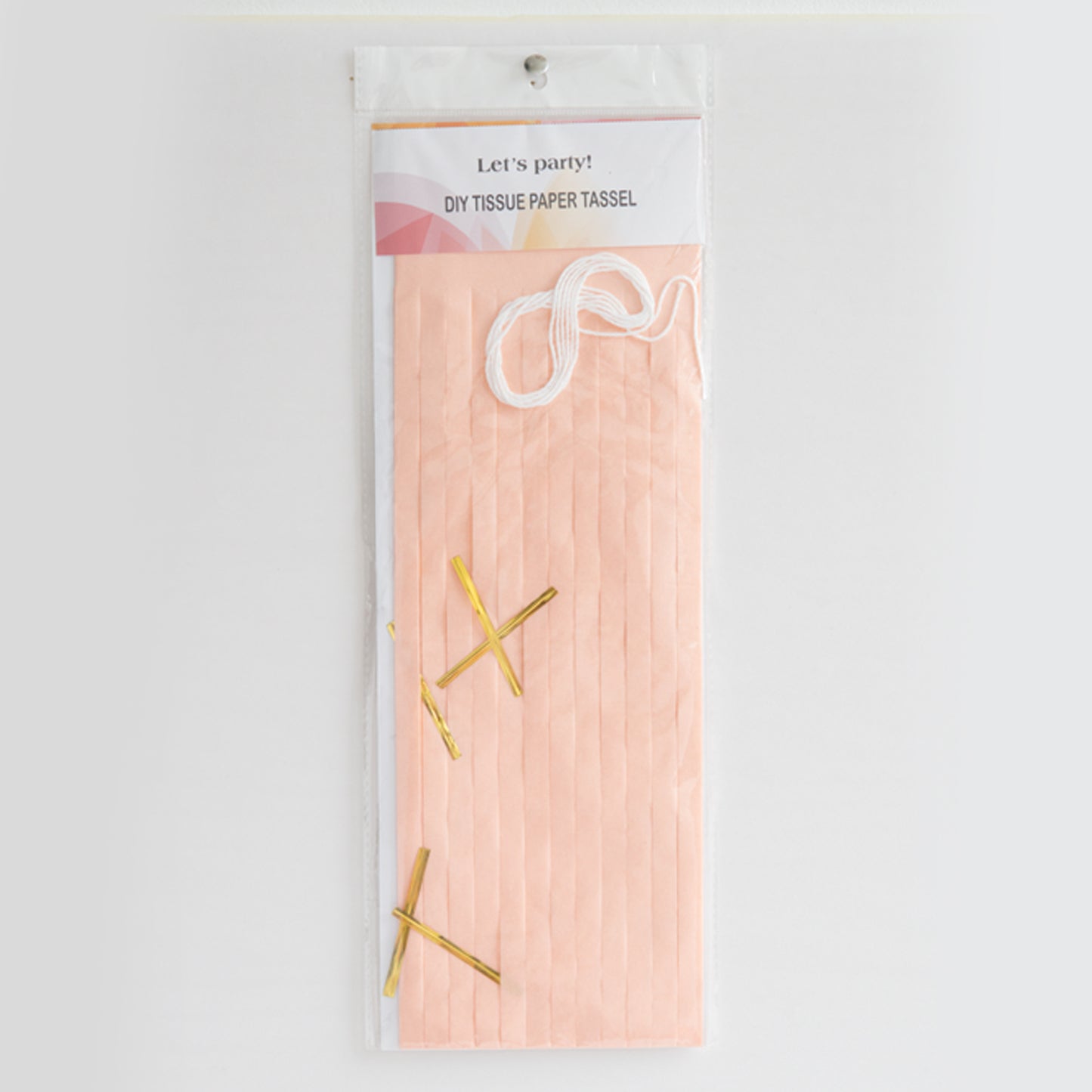 Peach Paper Tassel