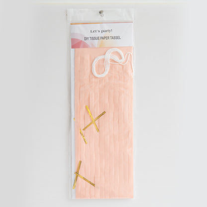 Peach Paper Tassel
