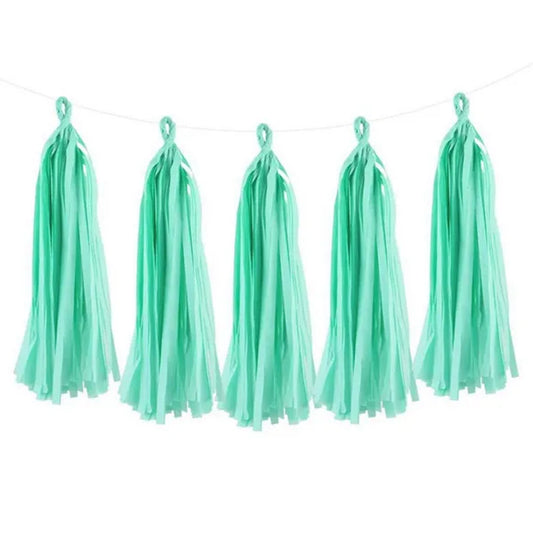 Mint Green Paper Tassel