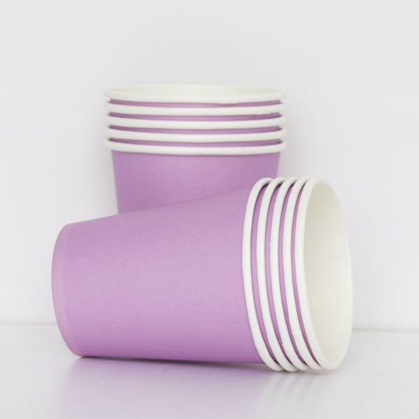 Lilac Purple Paper Cups