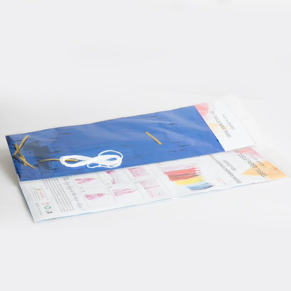 Blue Foil Tassel