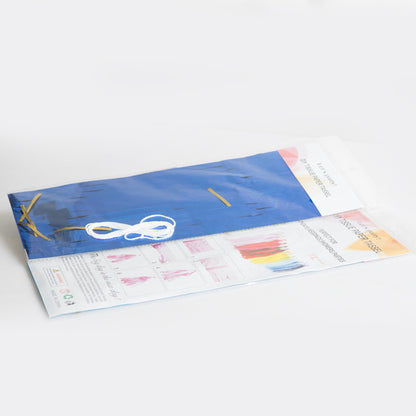 Blue Foil Tassel