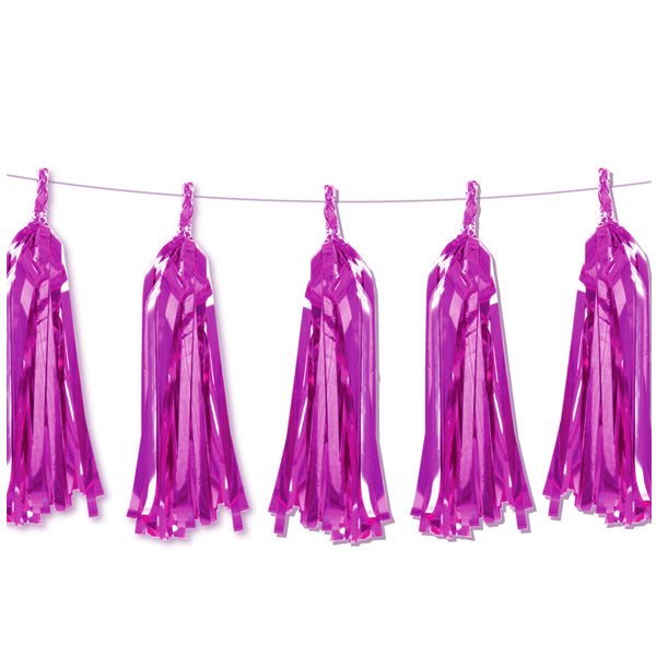 Pink Foil Tassel