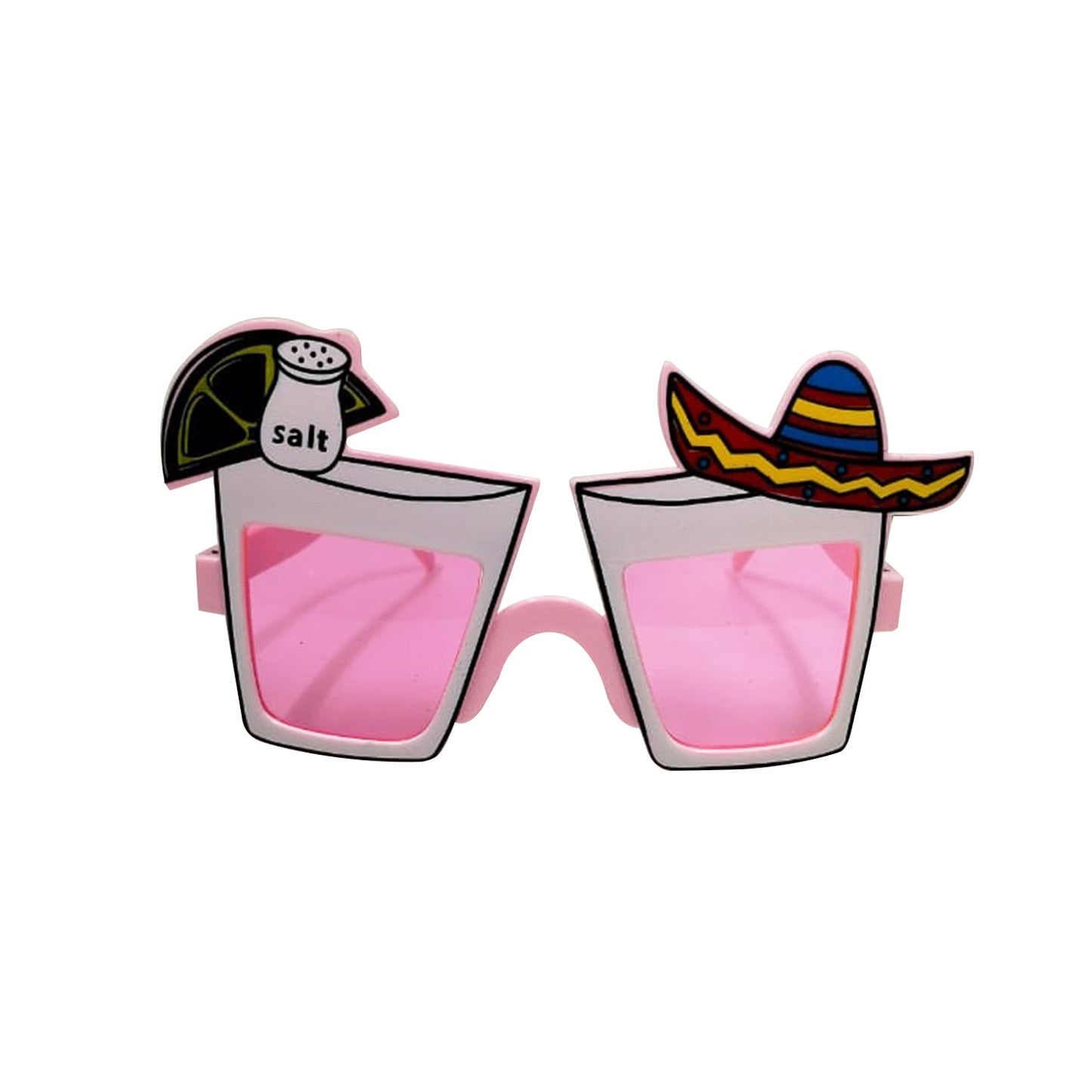 Mexico Capped Tequila Party Sunglasses Pink Color