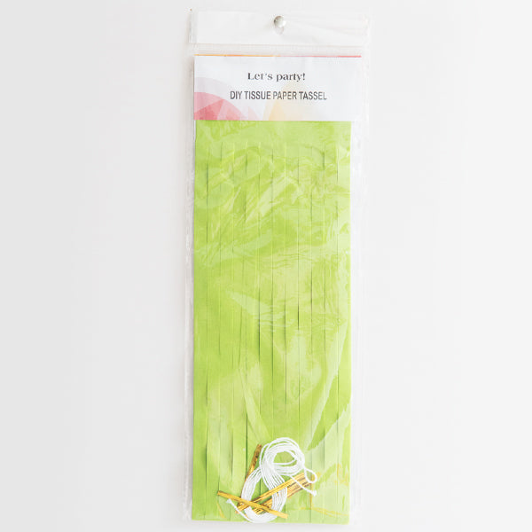 Olive Green Paper Tassel