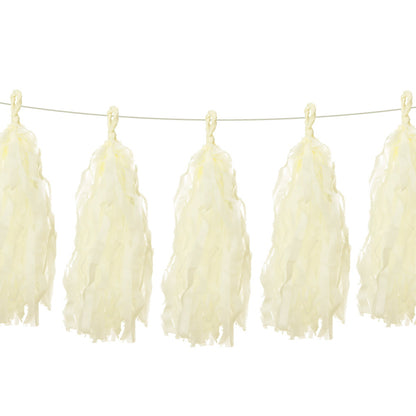 Off White Paper Tassel