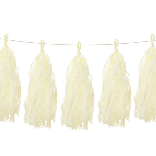 Off White Paper Tassel