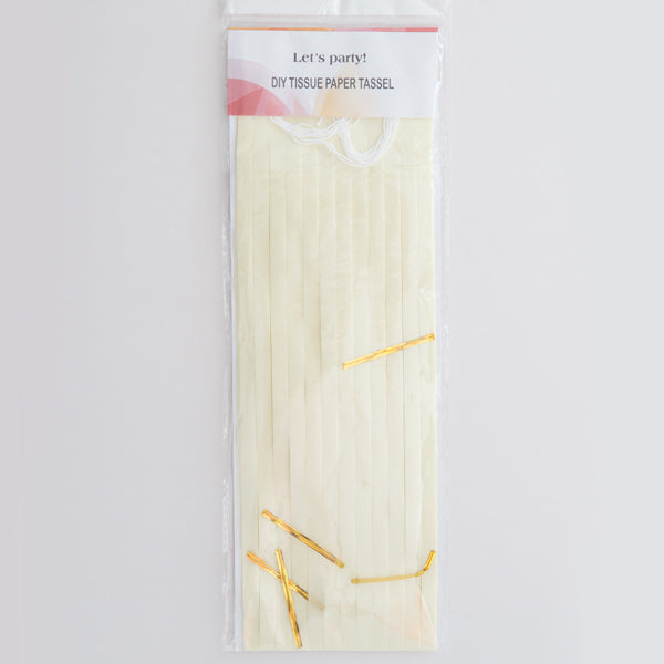 Off White Paper Tassel